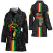 Africazone Clothing - Black History Month Map Bath Robe A95