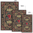 Africa Zone Area Rug - Sigma Xi Rho Fraternity Vintage Paisley Pattern A31