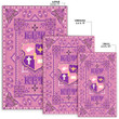Africa Zone Area Rug - KEP Military Sorority Vintage Paisley Pattern A31