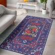 Africa Zone Area Rug - Theta Nu Psi Military Fraternity Vintage Paisley Pattern A31