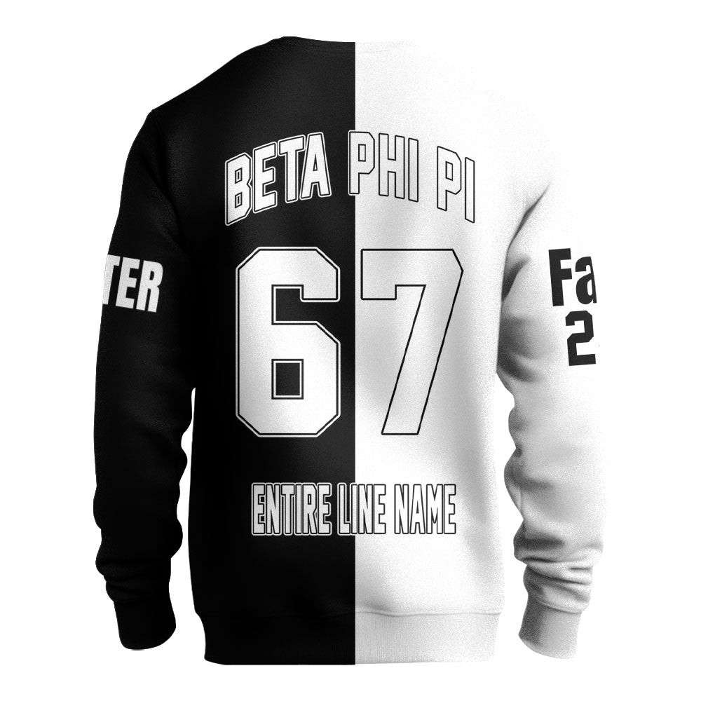 Africa Zone Sweatshirts - Beta Phi Pi Fraternity Half Style A31