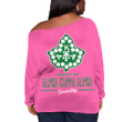 Ivy League AKA Pink Offshoulder Sweaters Oversize A31