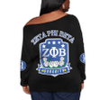 Zeta Phi Beta 1920 Sorority Offshoulder Sweaters Oversize A31