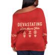 Delta Sigma Theta Style Offshoulder Sweaters Oversize A31