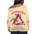 Delta Sigma Theta Pearls Offshoulder Sweaters Oversize A31