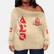 Delta Sigma Theta Pearls Offshoulder Sweaters Oversize A31