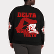 Delta Sigma Theta Letters Sweatshirt Oversize A31