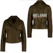 Africa Zone Clothing - Melanin Equality Skin Color Anti Racism Juneteenth Women's Leather Jacket A35