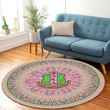 Greeklife Home Set - Alpha Kappa Alpha Sorority Mandala Pattern Round Carpet A31