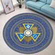 Greeklife Home Set - Alpha Phi Omega Mandala Pattern Round Carpet A31