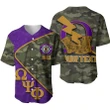 Africazone Baseball Jersey - Personalised Omega Psi Phi Army Style J5 | Africazone.store