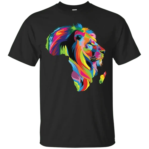 Lion Colorful Map T-shirt - JR