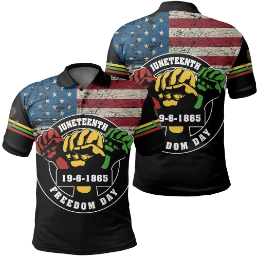 Africa Zone Shirt - Juneteenth Freedom Day Polo Shirt J09