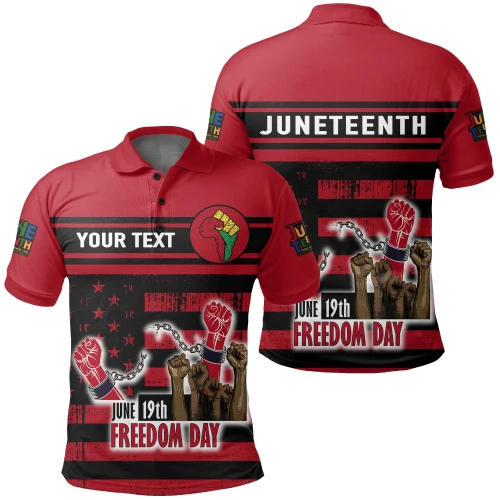 Africa Zone Shirt - Personalised Juneteenth Since 1865 Polo Shirt J09