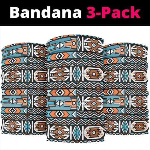 Africa Zone Bandana Multi-Functional - South African Ndebele 3-Pack Bandana J5