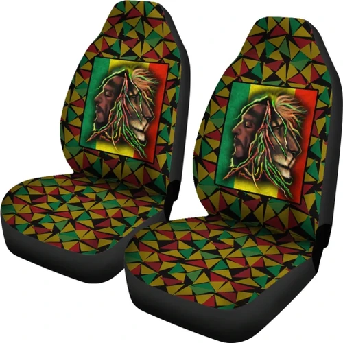Africa Zone Car Seat Cover - BOB MARLEY Car Seat Cover - J4