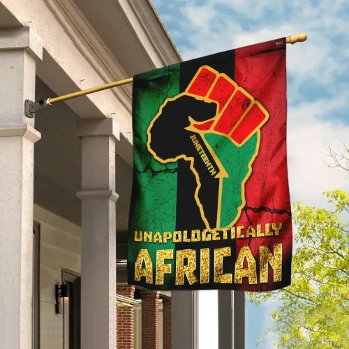 Africa Zone Flag - Juneteenth Unapologetically African Flag J5