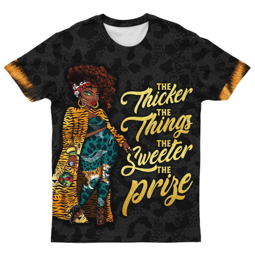 The Thicker The Thighs The Sweeter The Prize T-shirt - JR
