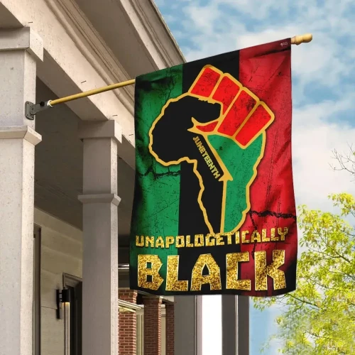 Africa Zone Flag - Juneteenth Unapologetically Black Flag J5