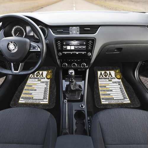 Gettee Front And Back Car Mats - Alpha Phi Alpha Front And Back Car Mats A35