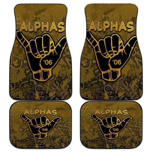 Africa Zone Front And Back Car Mats - Alpha Phi Alpha Sport Style Front And Back Car Mats A31