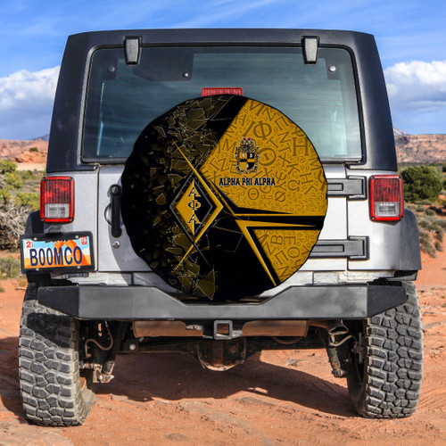 Africa Zone Spare Tire Cover - Alpha Phi Alpha Legend Legend Style A35