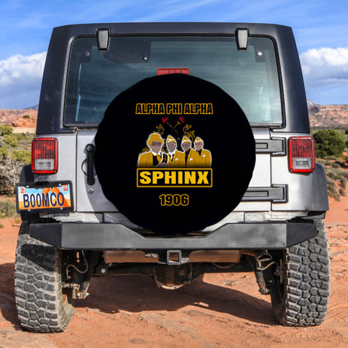 Africa Zone Spare Tire Cover - Alpha Phi Alpha Coffin Dancer A35
