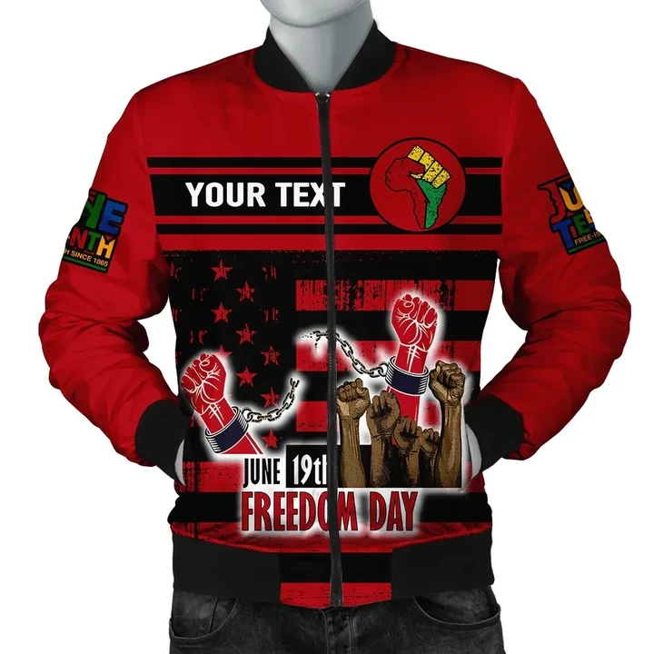 Personalised Juneteenth Since 1865 Bomber Jacket | Africazone.store