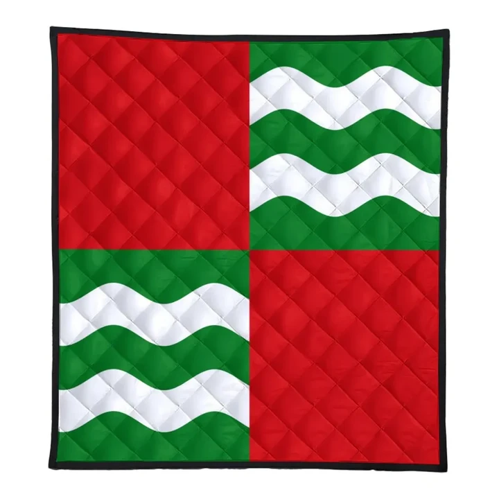 Encanto Rican Home Set - Quebradillas Flag Premium Quilt J4