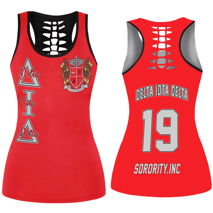 Delta Iota Delta Hollow Tank Top
 | Getteestore.com
