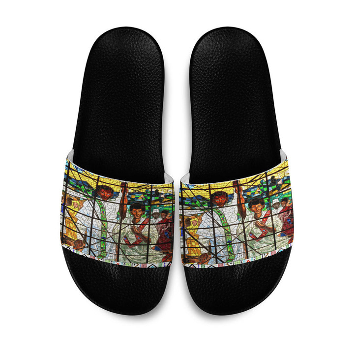 Africazone Slide Sandals - Ethiopian Orthodox Slide Sandals | Africazone
