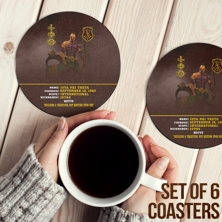 Africazone Coasters (Sets of 6) - Iota Phi Theta Motto Coasters | Africazone
