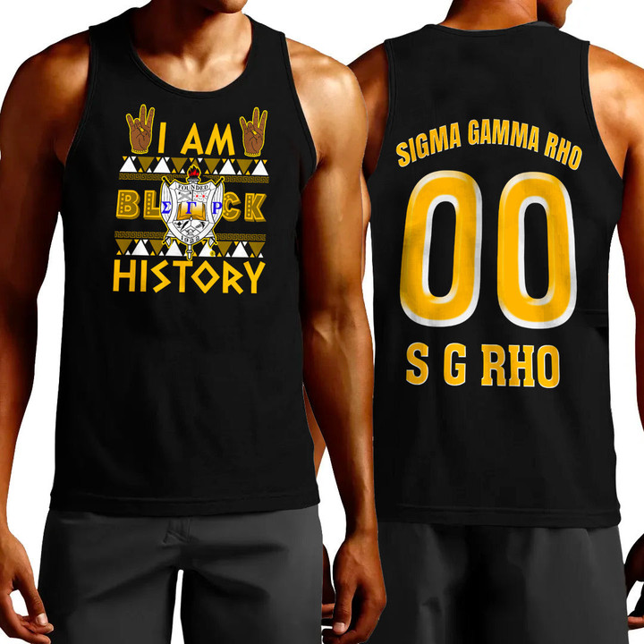Africazone Clothing - Sigma Gamma Rho Black History Tank Top A7 | Africazone