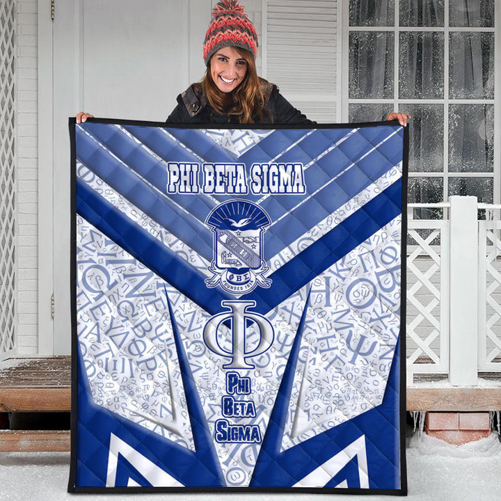Africa Zone Quilt - Phi Beta Sigma Sporty Style Quilt | africazone.store
