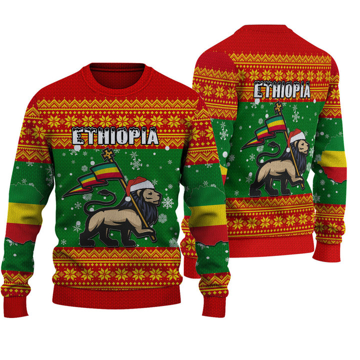 Africa Zone Clothing  - Ethiopia Christmas Knitted Sweater A31 | Africa Zone