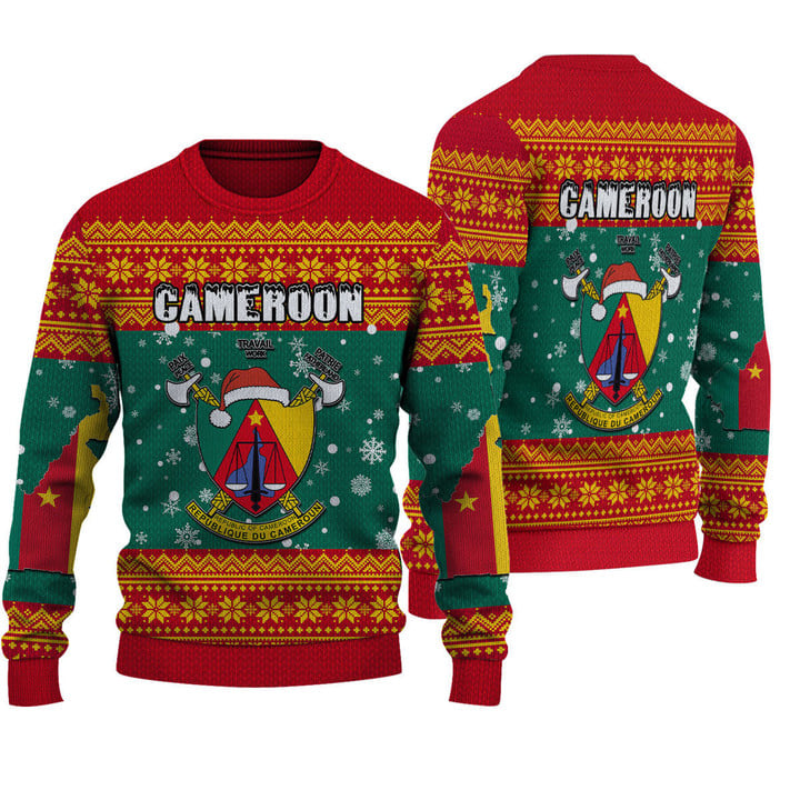Africa Zone Clothing  - Cameroon Christmas Knitted Sweater A31 | Africa Zone