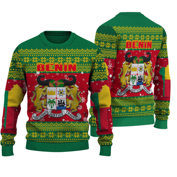 Africa Zone Clothing  - Benin Christmas Knitted Sweater A31 | Africa Zone
