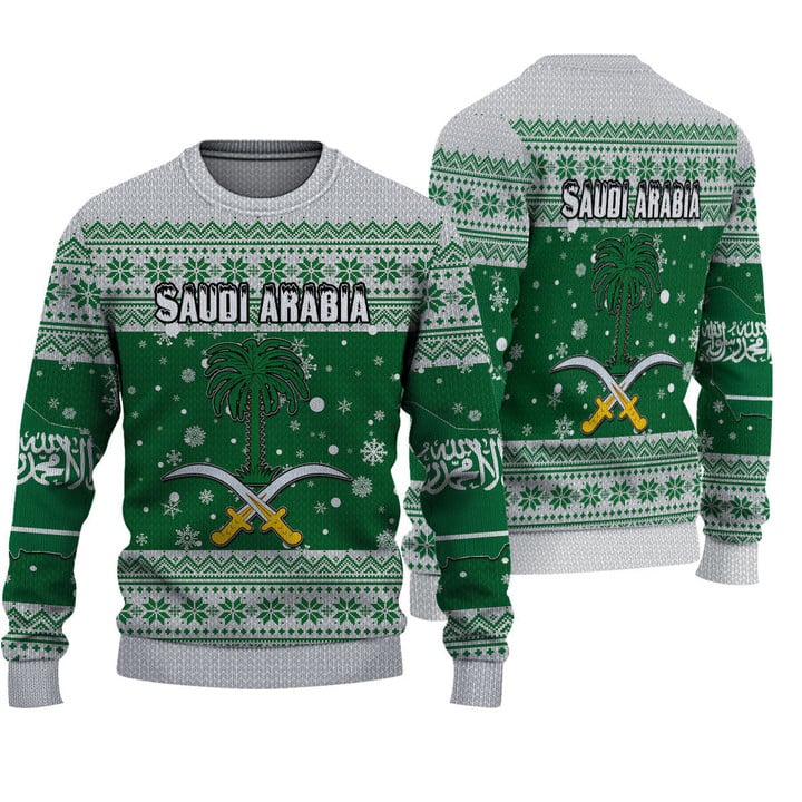 Africa Zone Clothing  - Saudi Arabia Christmas Knitted Sweater A31 | Africa Zone