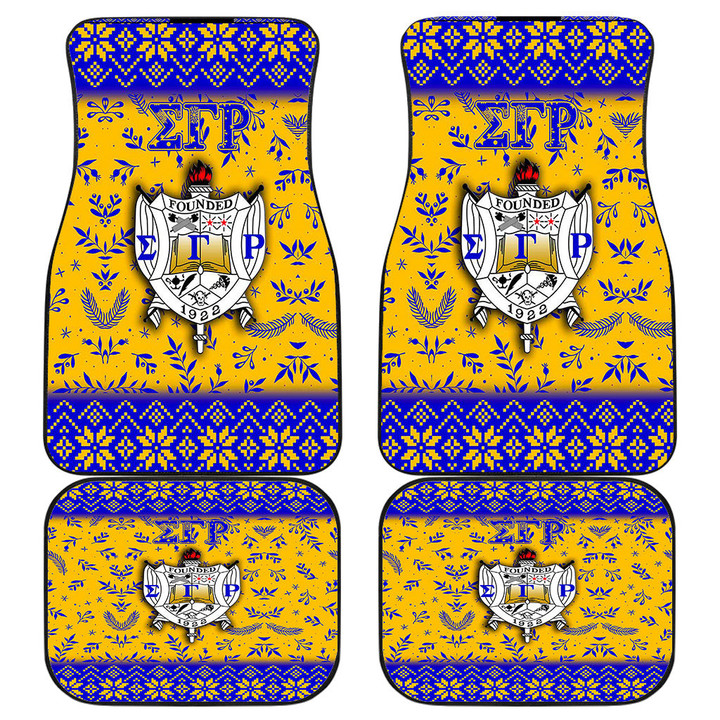 Africa Zone Front And Back Car Mats - Sigma Gamma Rho Christmas Front And Back Car Mats | africazone.store
