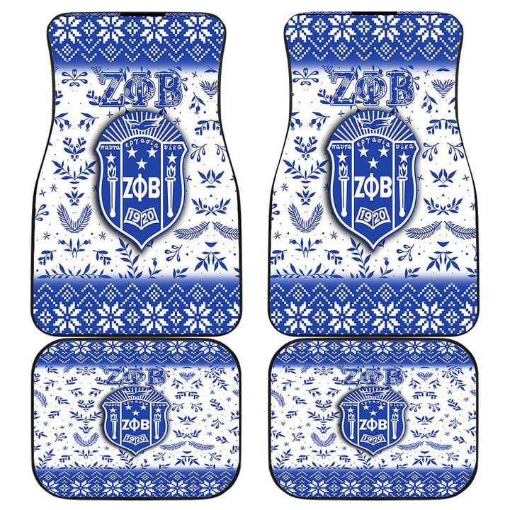 Africa Zone Front And Back Car Mats - Zeta Phi Beta Christmas Front And Back Car Mats | africazone.store
