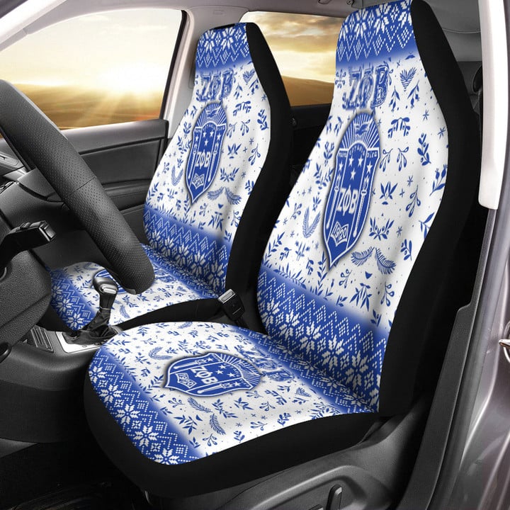 Africa Zone Car Seat Covers - Zeta Phi Beta Christmas Car Seat Covers | africazone.store
