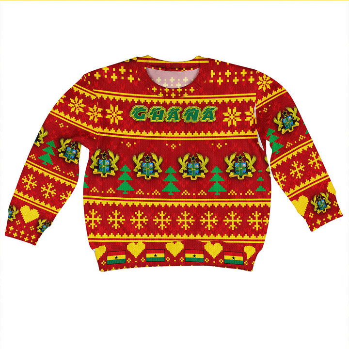 Afirca Zone Clothing - Ghana Christmas Kid Sweater A35