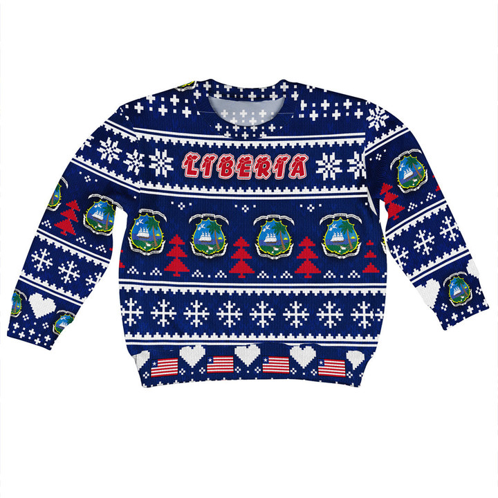 Afirca Zone Clothing - Liberia Christmas Kid Sweater A35
