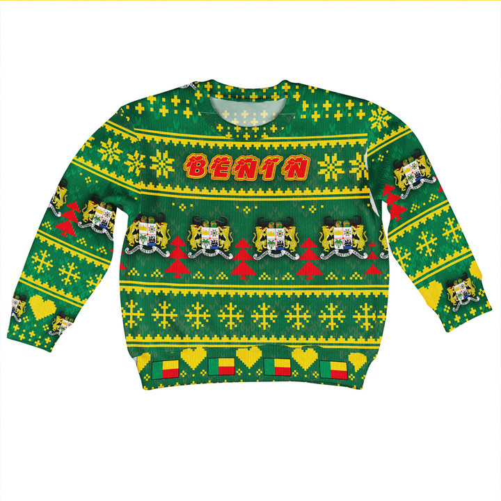 Afirca Zone Clothing - Benin Christmas Kid Sweater A35