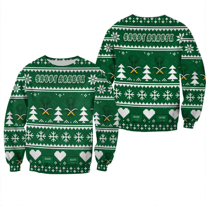 Africa Zone Clothing - Saudi Arabia Christmas Sweatshirt A35