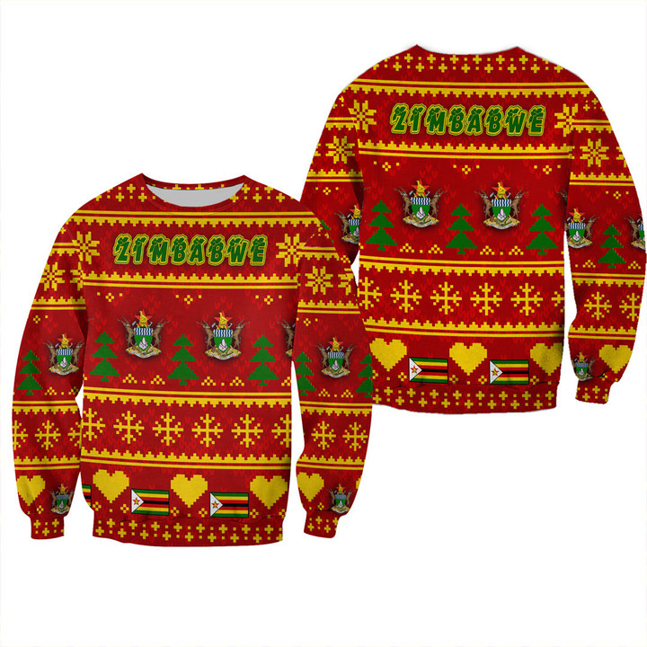 Africa Zone Clothing - Zimbabwe Christmas Sweatshirt A35