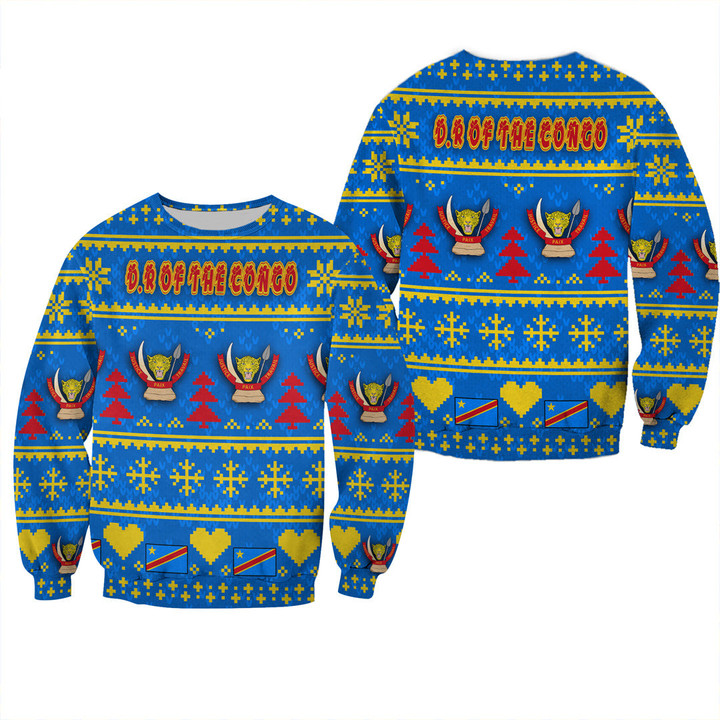 Africa Zone Clothing - Democratic Republic of the Congo Christmas Sweatshirt A35
