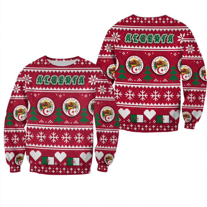 Africa Zone Clothing - Algeria Christmas Sweatshirt A35