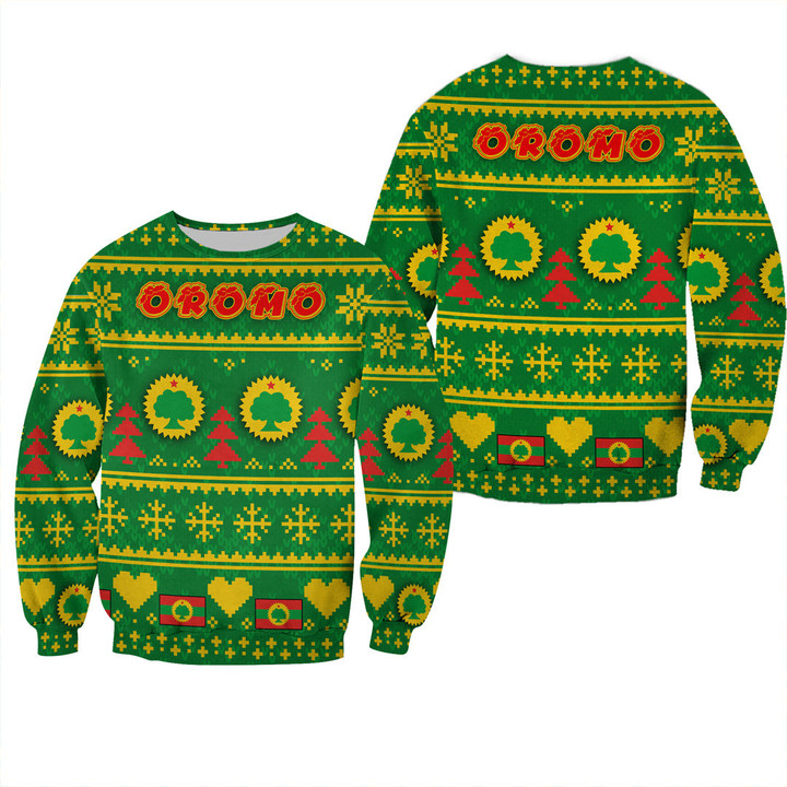 Africa Zone Clothing - Oromo Christmas Sweatshirt A35