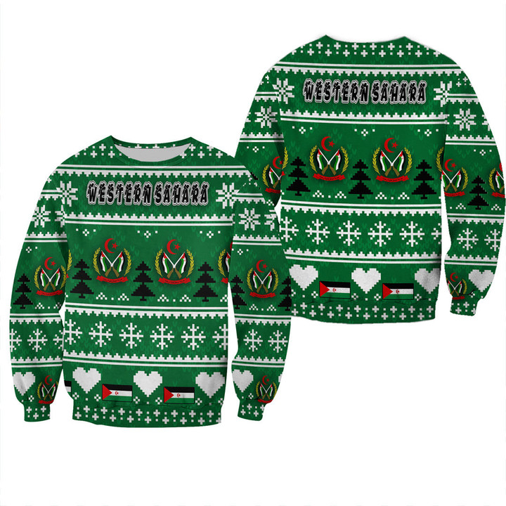 Africa Zone Clothing - Western Sahara Christmas Sweatshirt A35